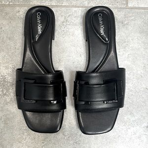 New Calvin Klein slip on sandals